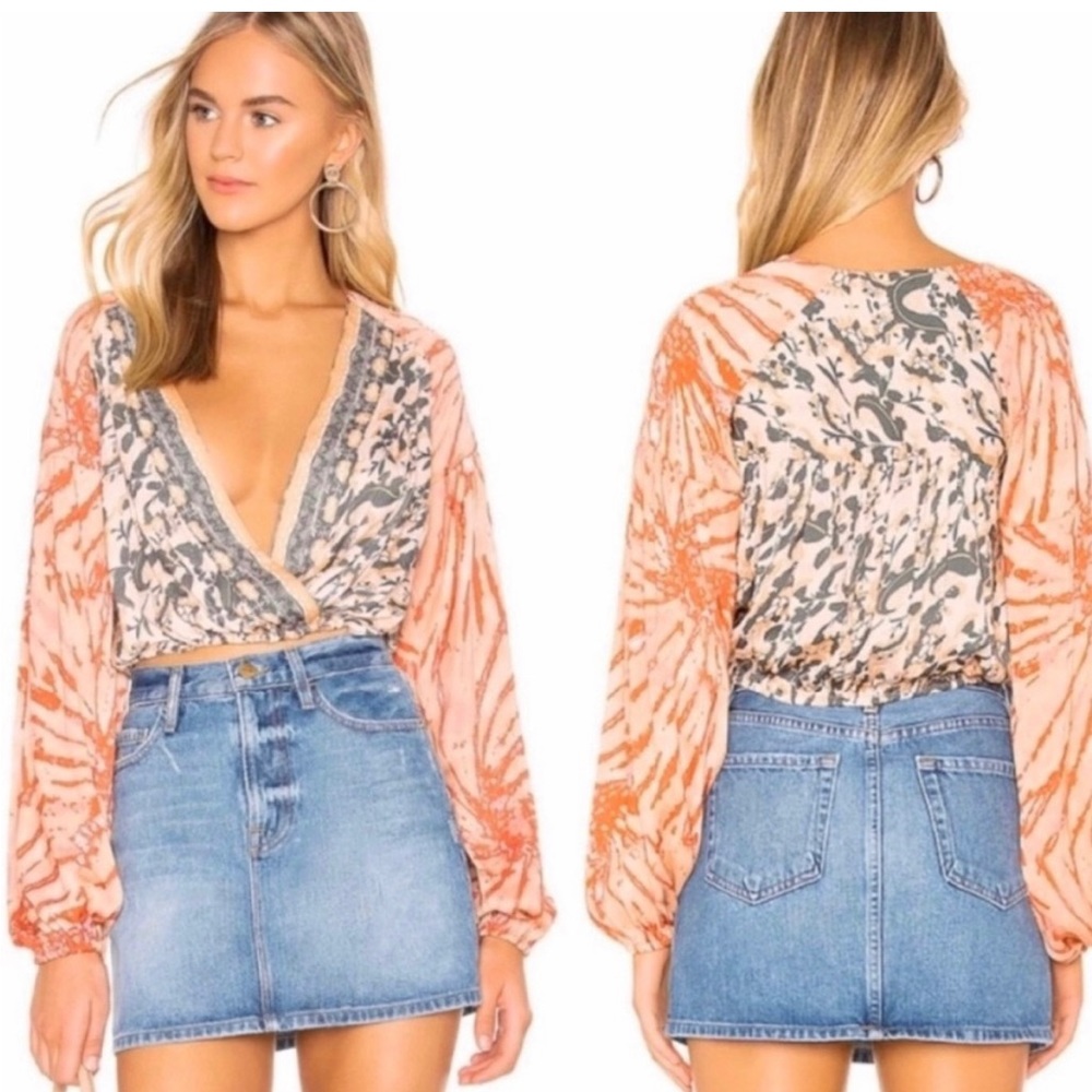 Free People | Cruisin Together Wrap Top | sz XS/S